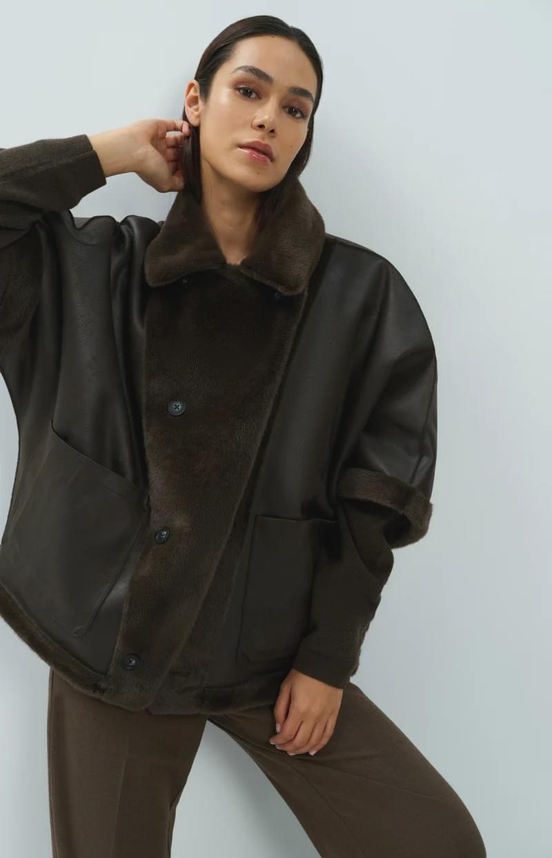 YaYa Veste oversize réversible 009089